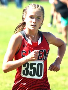 Salem's Luke Stephens (left) and Addison Hopple won their races at the Salem Early Bird Cross Country Invitational on Saturday. (Photos by Gary Leininger)